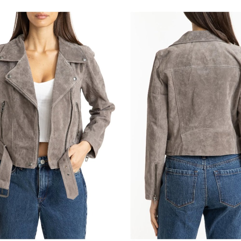 Blank NYC Suede Moto Jacket